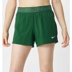 𝅺nike pro DRI-FIT women's team flex shorts green size large